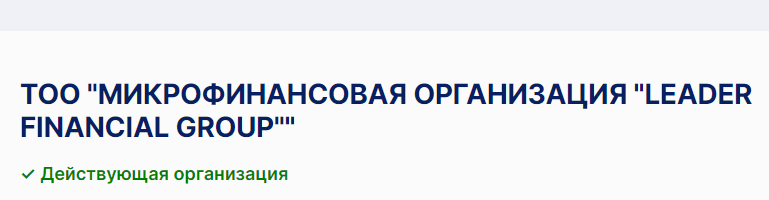 Логотип Leader financial group